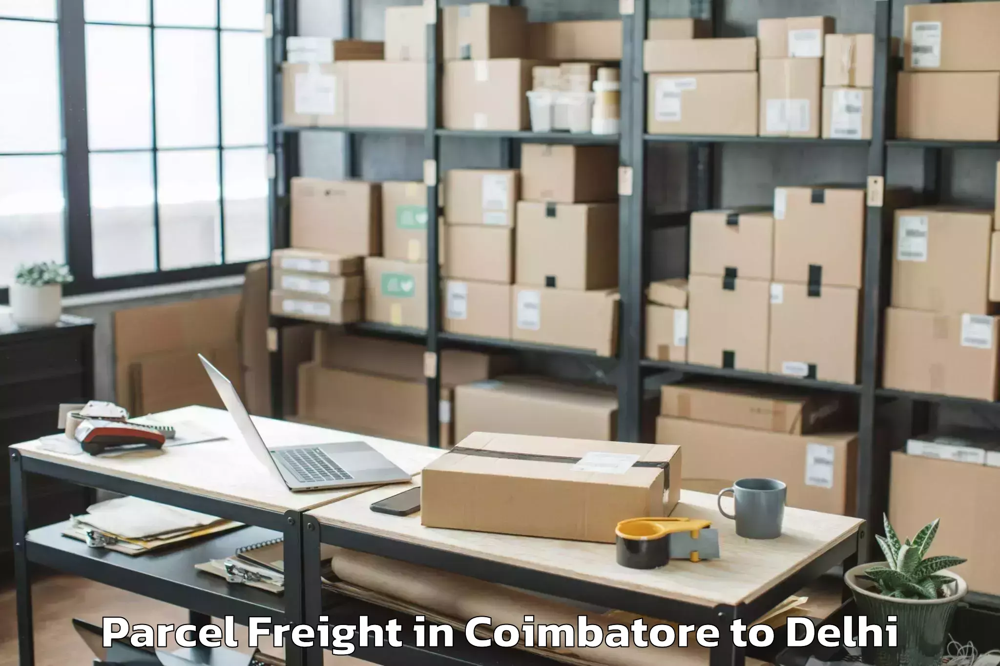 Discover Coimbatore to East Delhi Mall Parcel Freight